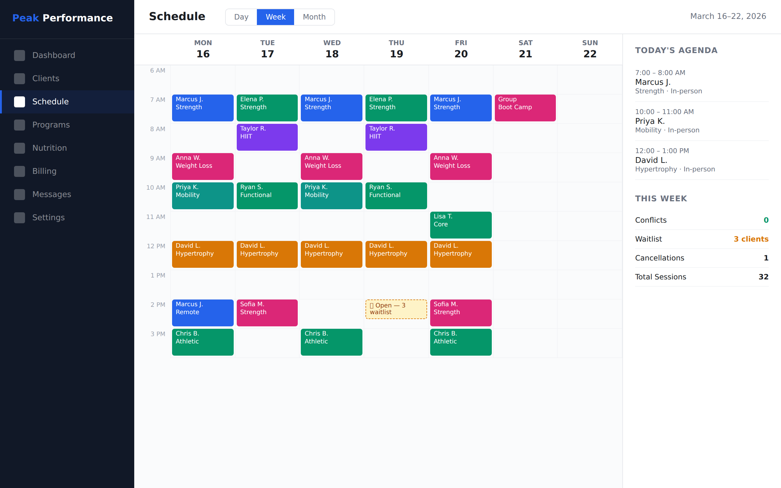 Smart Scheduling Calendar